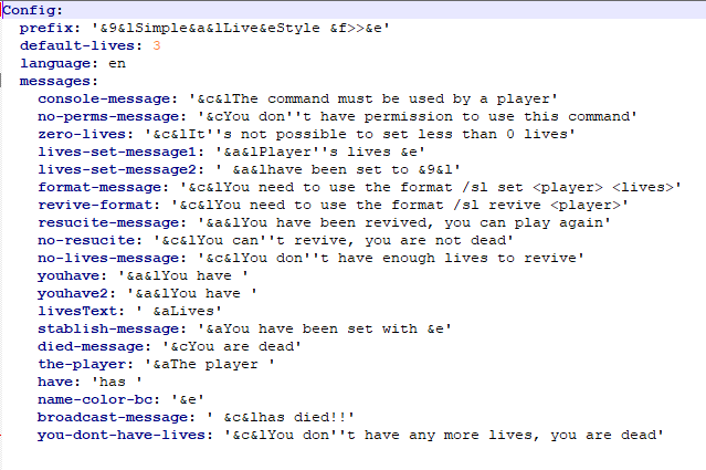 Imagen del config.yml